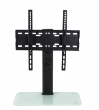 Monitor stand on desktop